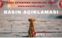 Kars Veteriner Hekimleri Odası; "Hayvanlara yönelik her türlü kötü muamele suçtur"