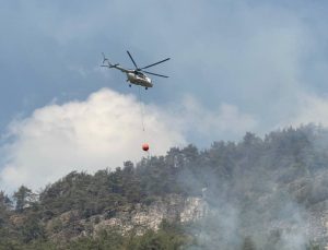 Karabük’te orman yangını rüzgârla yeniden şiddetlendi