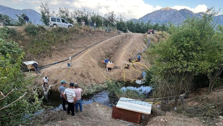 Boğazova’da sulama krizi son çare arıtma suyu oldu