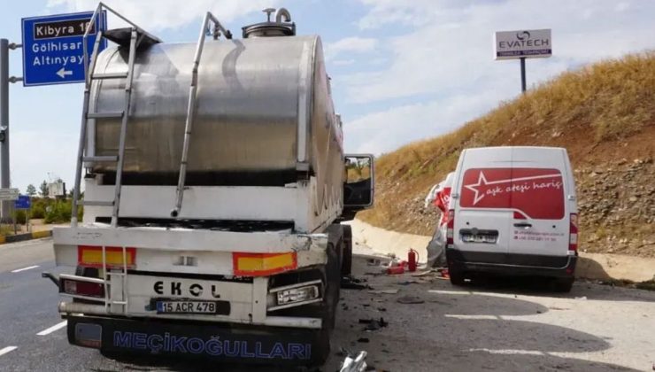 Gölhisar’da zincirleme kaza: 1 yaralı