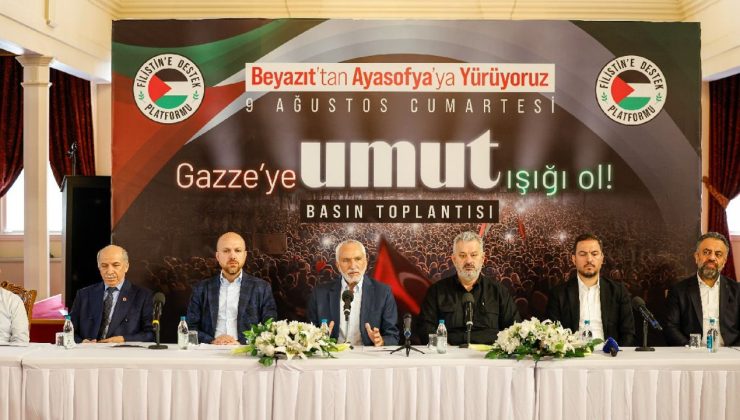 STK’lar 9 ağustos’ta Gazze için yürüyüşe çağırdı