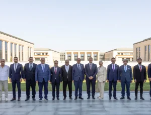 TSTK heyeti, KKTC Cumhurbaşkanı Ersin Tatar’ı ziyaret etti