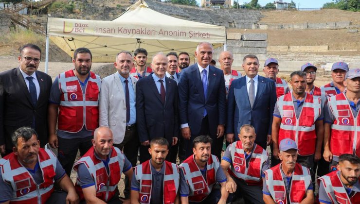 Kültür ve Turizm Turizm Bakanı Ersoy Düzce Konuralp'te incelemelerde bulundu