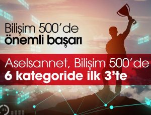 Aselsannet’ten bilişim 500’de önemli başarı